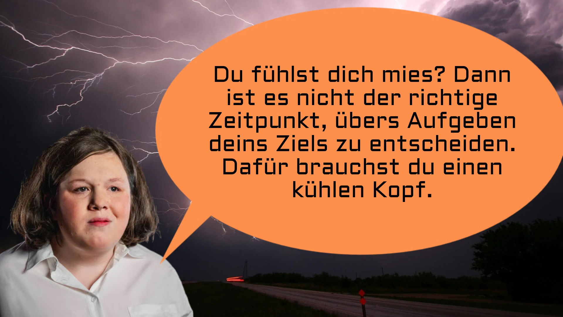 Du darfst dein Ziel aufgeben - aber nicht während einer Tiefphase